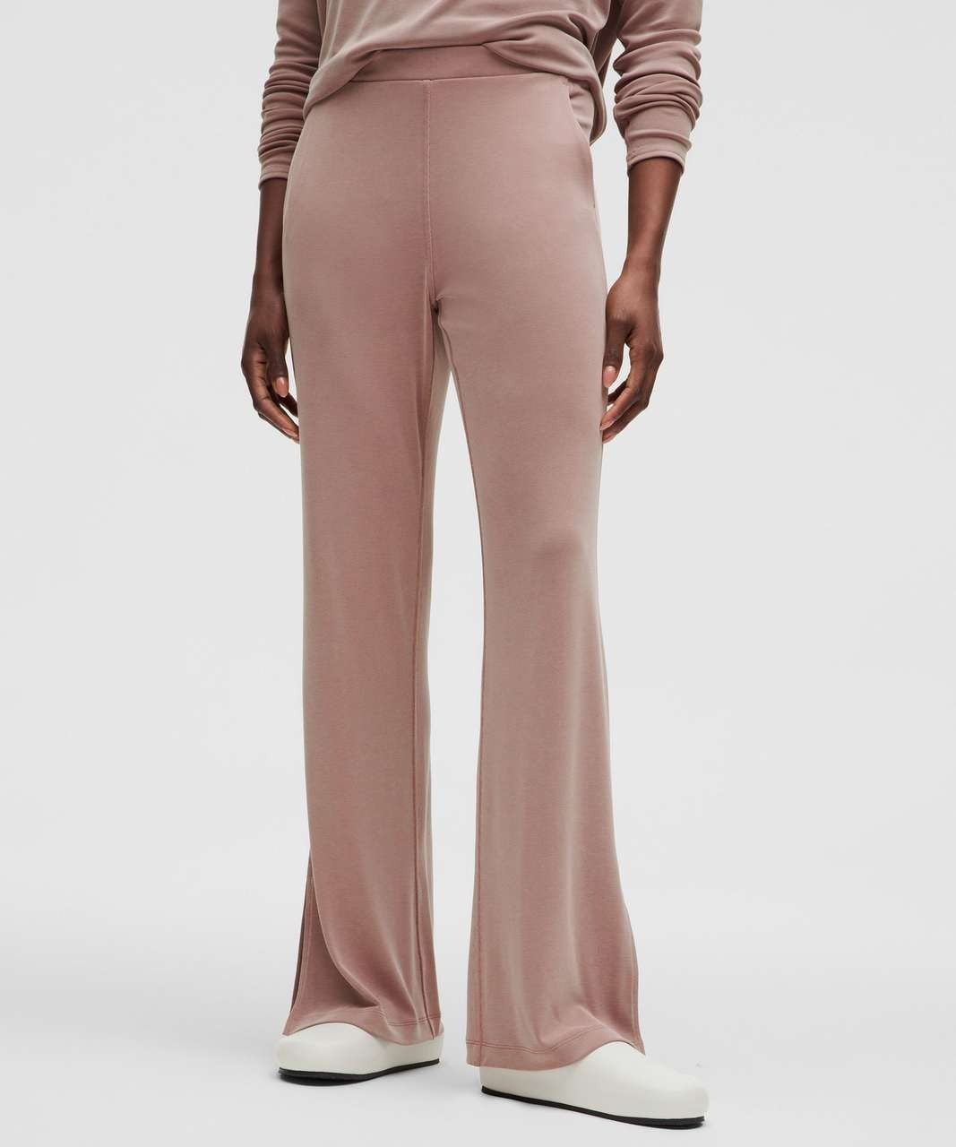 Lululemon Women's Xxs Pink Drapey Softstreme Flared Pants